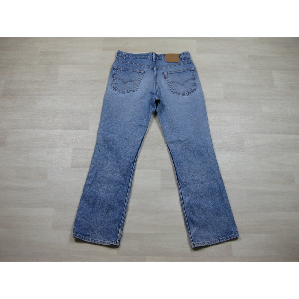 Vintage Y2K Levis 517 Cowboy Cut Jeans Mens (33x30) Distressed Saddleman Bootcut - Picture 10 of 14
